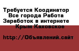 Требуется Коодинатор - Все города Работа » Заработок в интернете   . Крым,Каховское